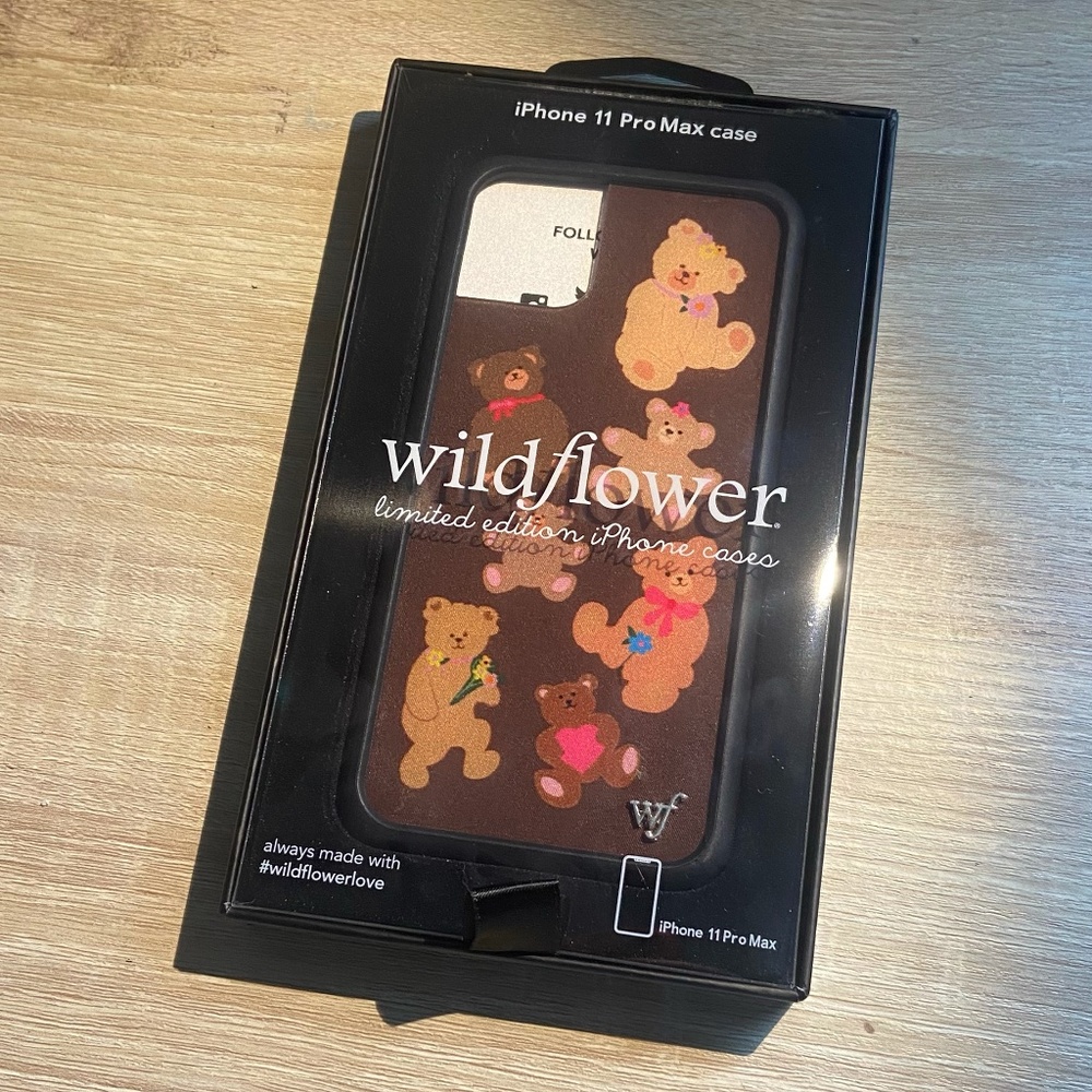 Bear-y cute Wildflower limited edition iPhone 11 Pro phone case